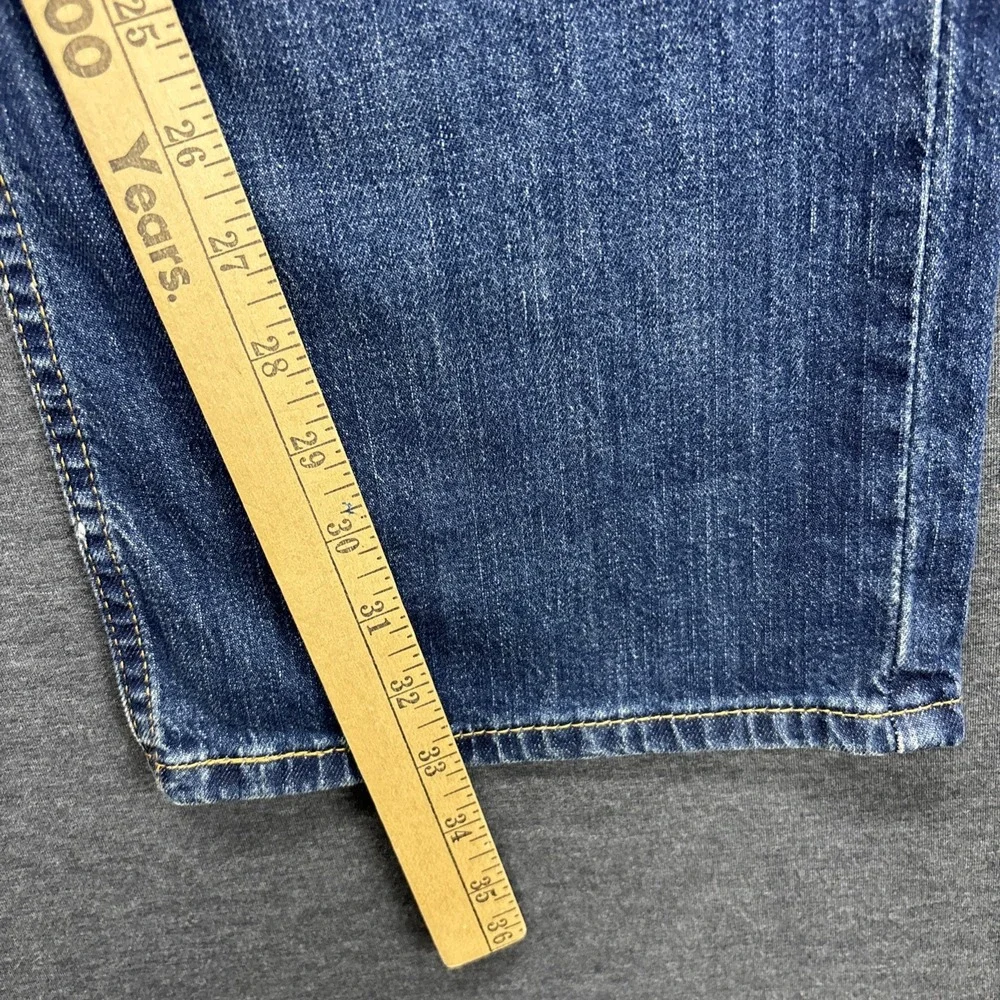 Levis 569 Jeans Mens 34x33 TAG-32x34 Blue Denim Relaxed Straight Whiskering Fade